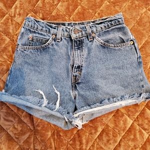 Vintage High Waist Levis Denim Shorts